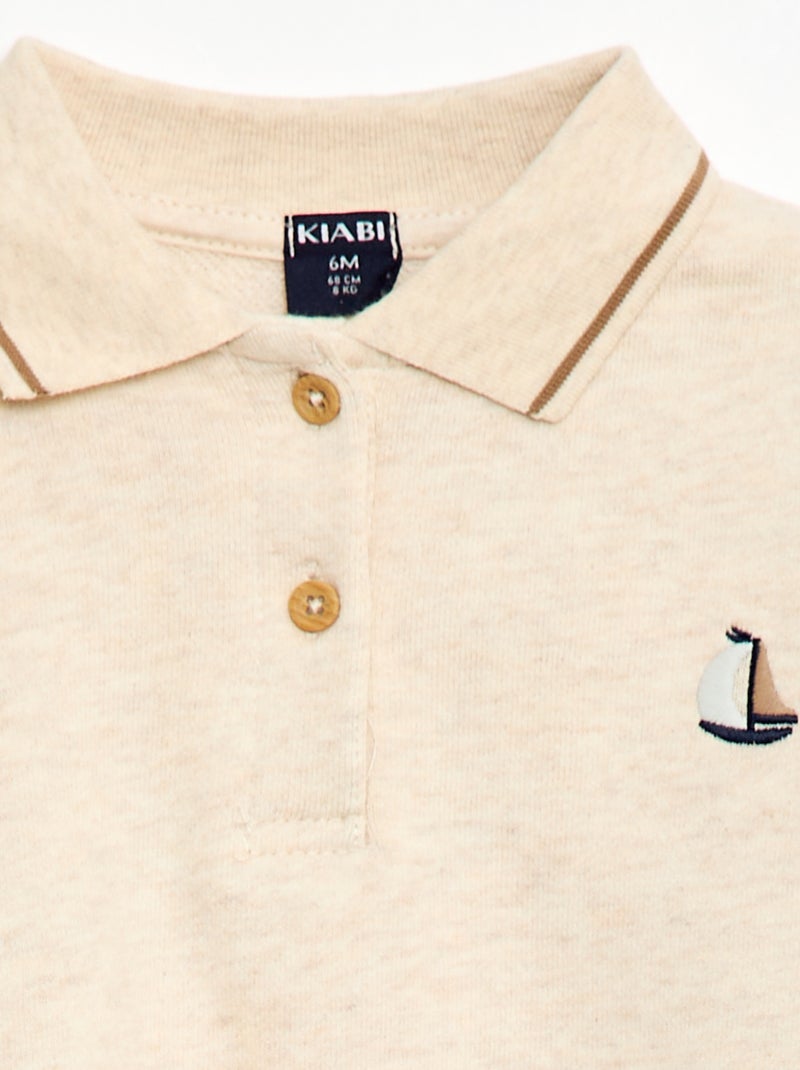 Set met polo en broek - 2-delig Biege - Kiabi
