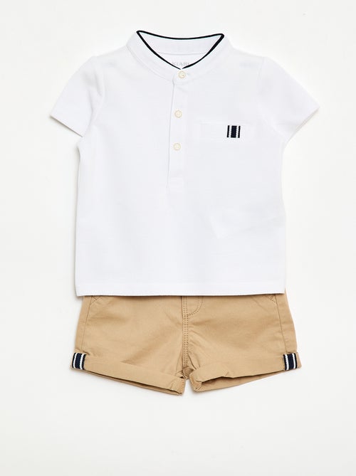 Set met polo en short - 2-delig - Kiabi