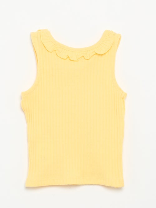 Set met short en mouwloos topje van pointelle breisel - Kiabi