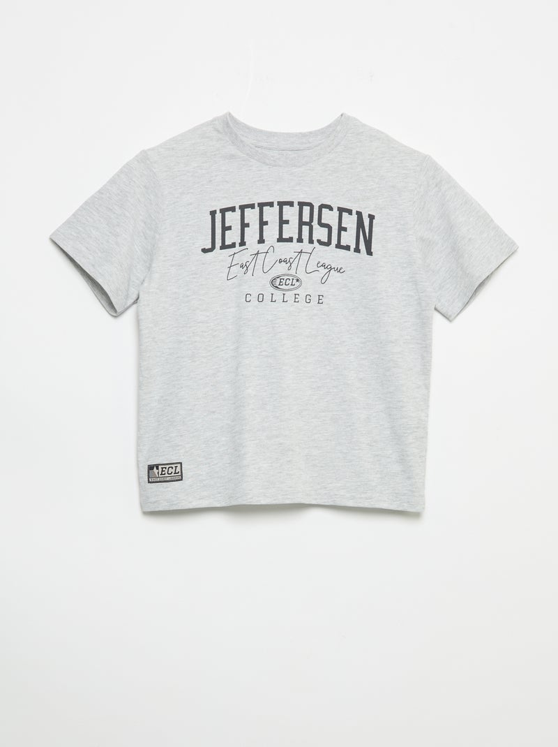 Set met short en T-shirt - 2-delig Grijs - Kiabi