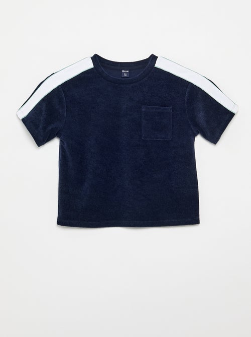 Set met short en T-shirt met contrasterende banden - Kiabi