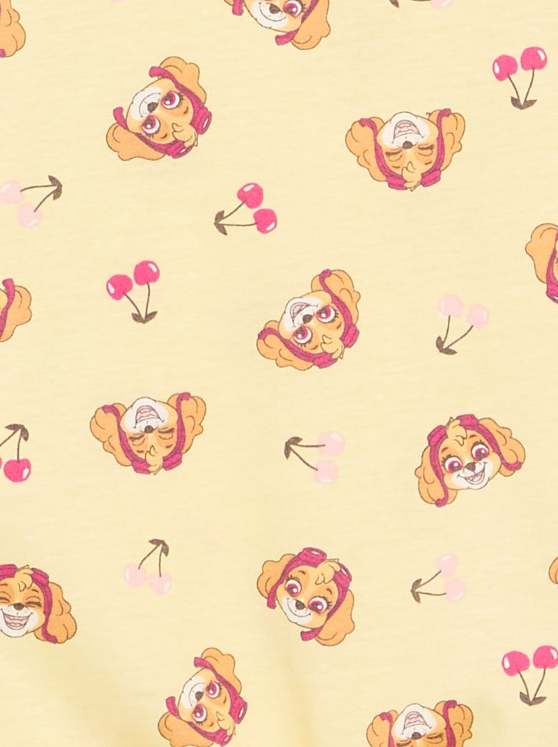 Set met short en T-shirt "Paw Patrol" Geel - Kiabi