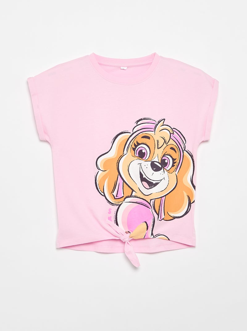 Set met short en T-shirt "Paw Patrol" Rose - Kiabi