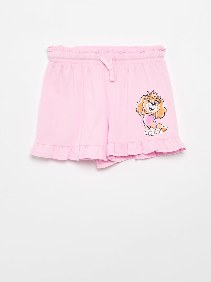 Set met short en T-shirt "Paw Patrol" Rose - Kiabi