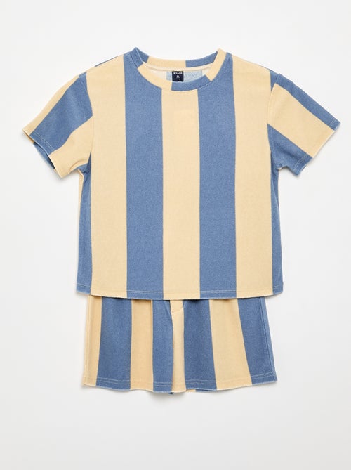 Set met short en T-shirt van badstof - Kiabi