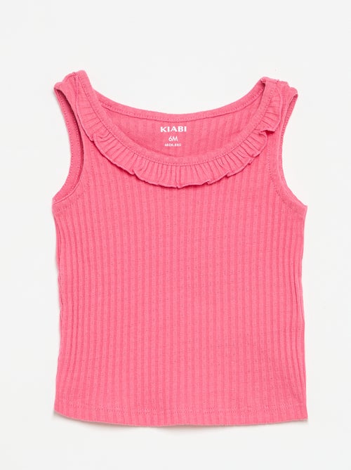 Set met short en topje van pointellebreisel - Kiabi