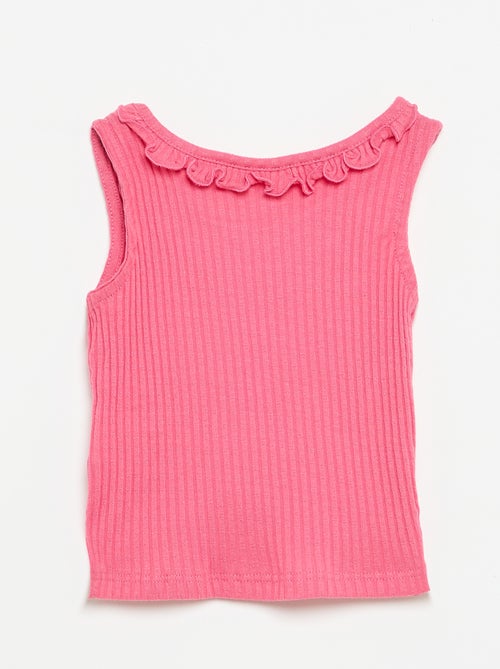 Set met short en topje van pointellebreisel - Kiabi