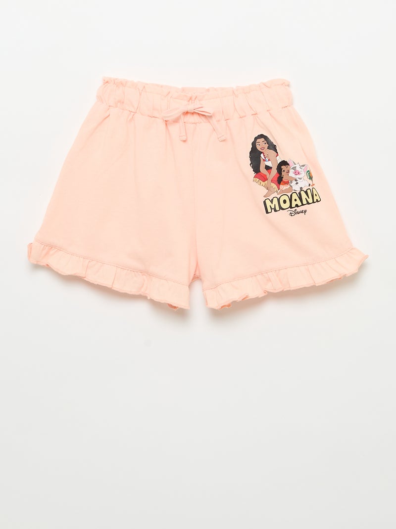 Set met short met ruches + T-shirt 'Disney' Oranje - Kiabi