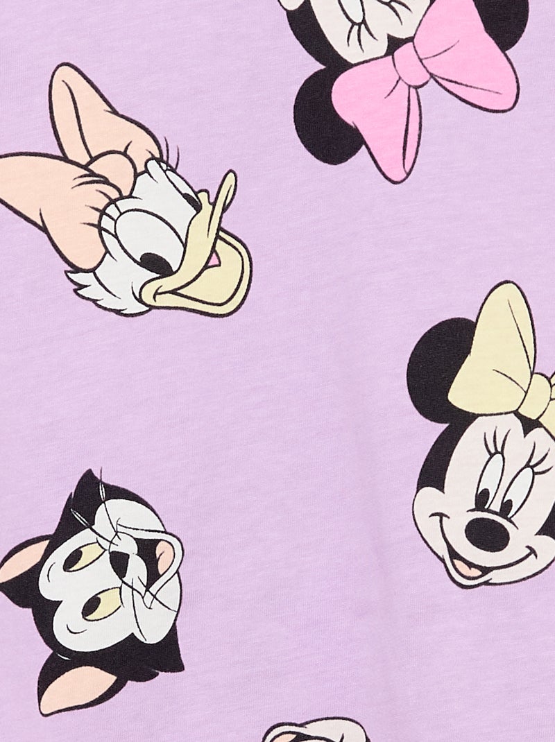 Set met short met ruches + T-shirt 'Disney' Paars - Kiabi