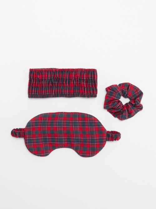 Set met slaapmasker, scrunchie en hoofdband - Kiabi