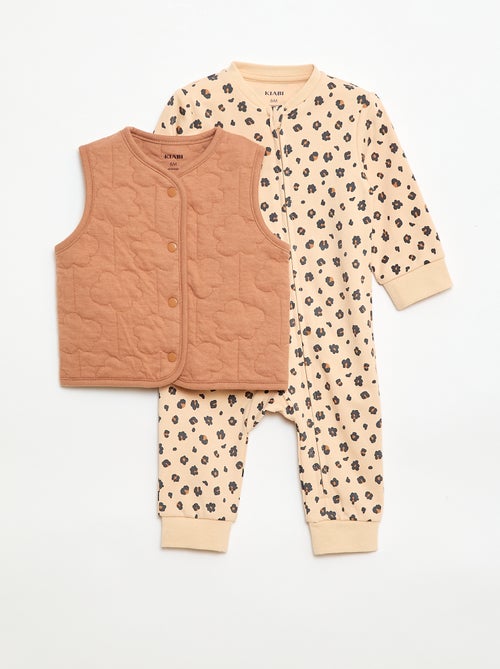 Set met slaapzak en gewatteerd vest - Kiabi