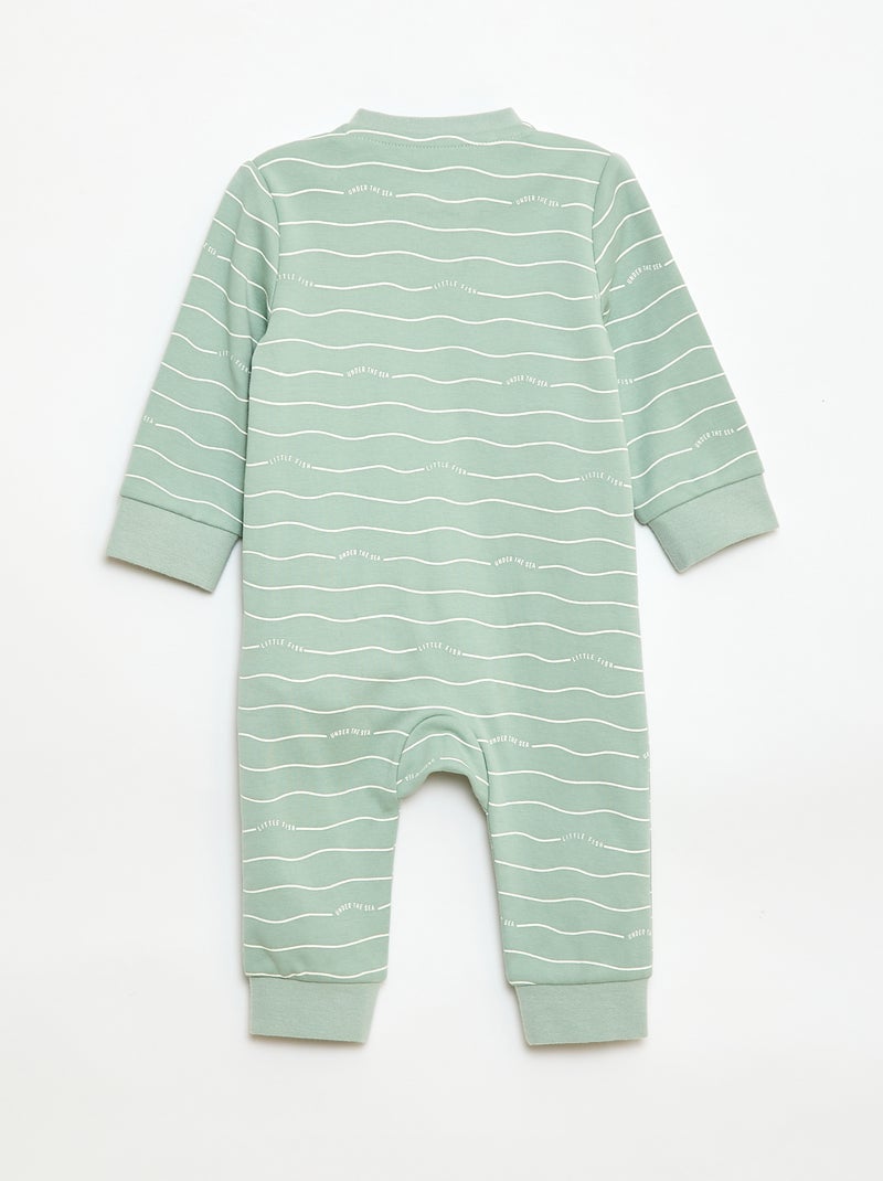 Set met slaapzak en gewatteerd vest Groen - Kiabi