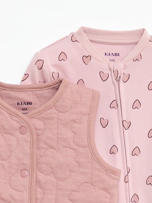 Set met slaapzak en gewatteerd vest - Kiabi