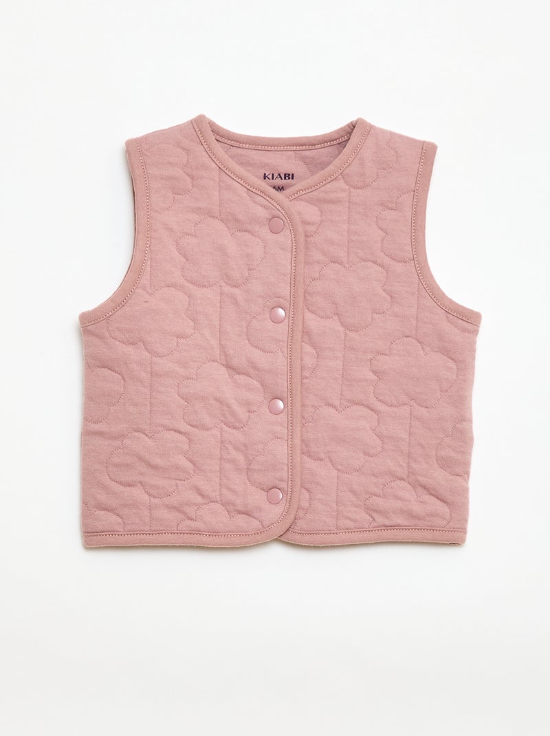Set met slaapzak en gewatteerd vest Rose - Kiabi