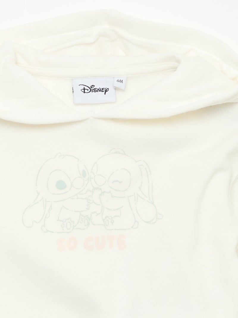Set met sweater met kap + legging 'Disney' Wit - Kiabi