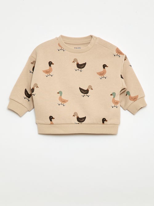 Set met sweater + sporttraining met fantasieprint - 2-delig - Kiabi