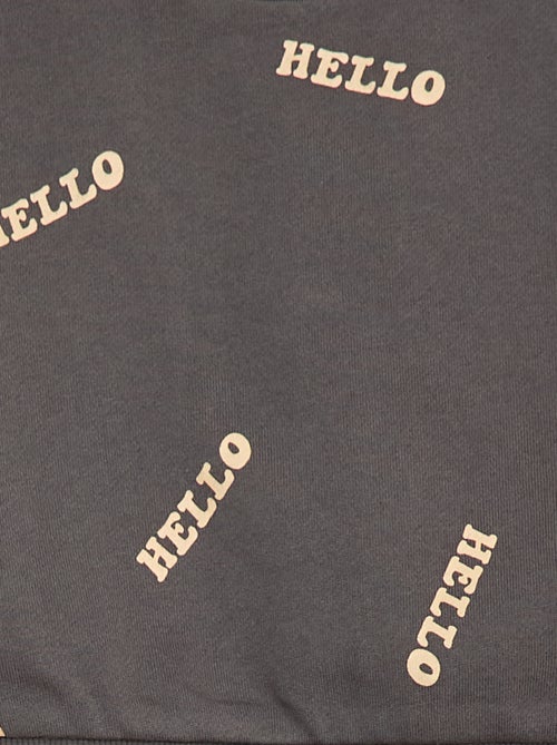 Set met sweater + sporttraining met fantasieprint - 2-delig - Kiabi