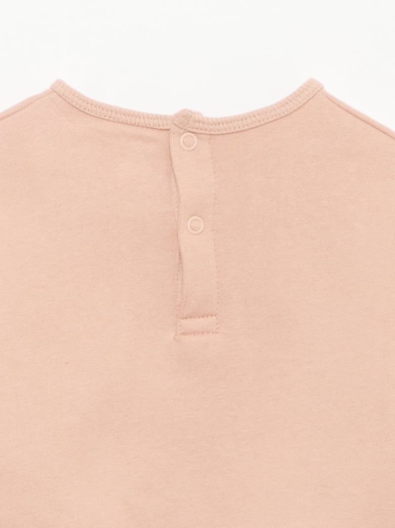 Set met sweater + sporttraining met print Rose - Kiabi
