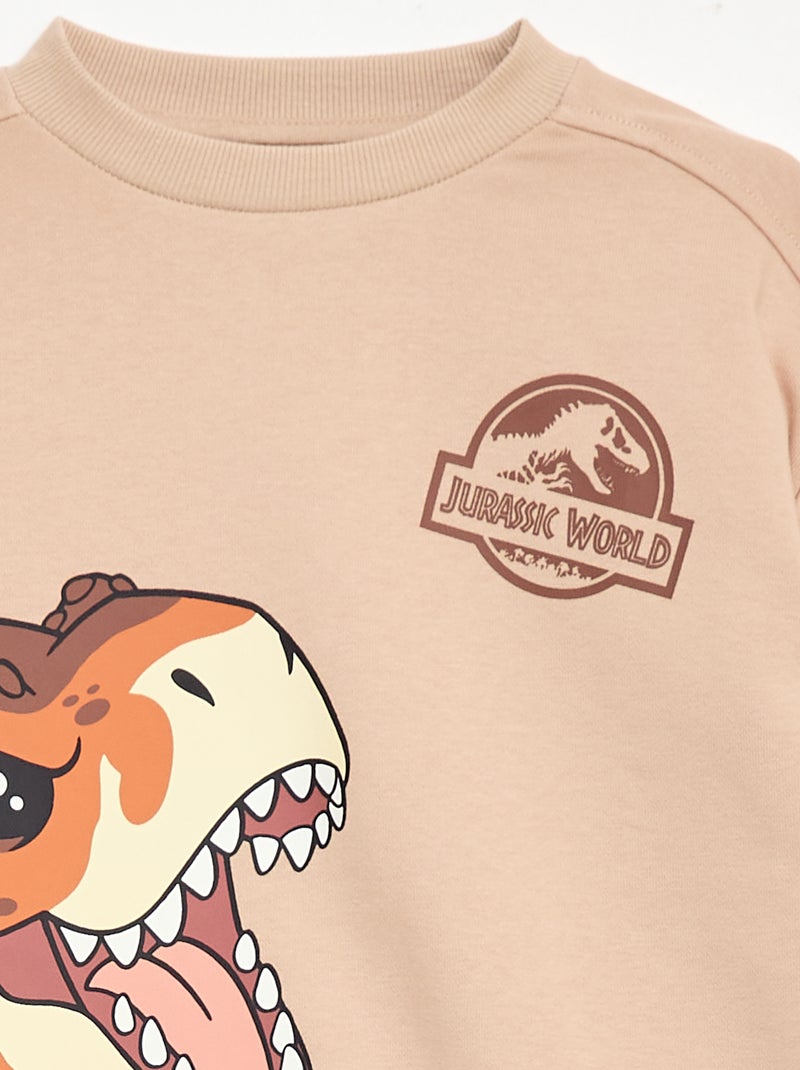 Set met sweatshirt en short 'Jurassic World' - 2-delig Biege - Kiabi