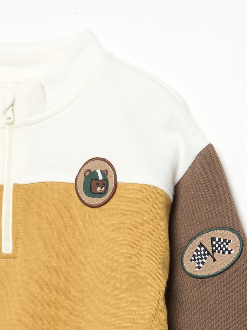 Set met sweatshirt en sporttraining Geel - Kiabi