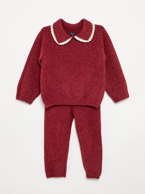 Set met sweatshirt + legging van jerseytricot - 2-delig - Kiabi