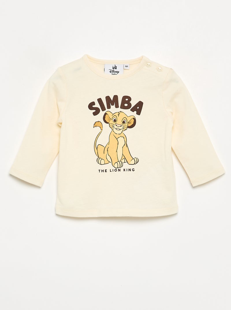 Set met sweatshirt + T-shirt + broek 'Disney' - 3-delig Biege - Kiabi
