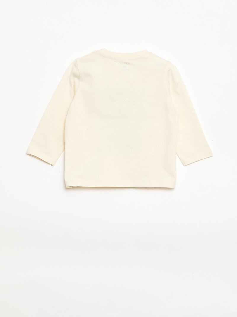 Set met T-shirt + broek - 2-delig Biege - Kiabi