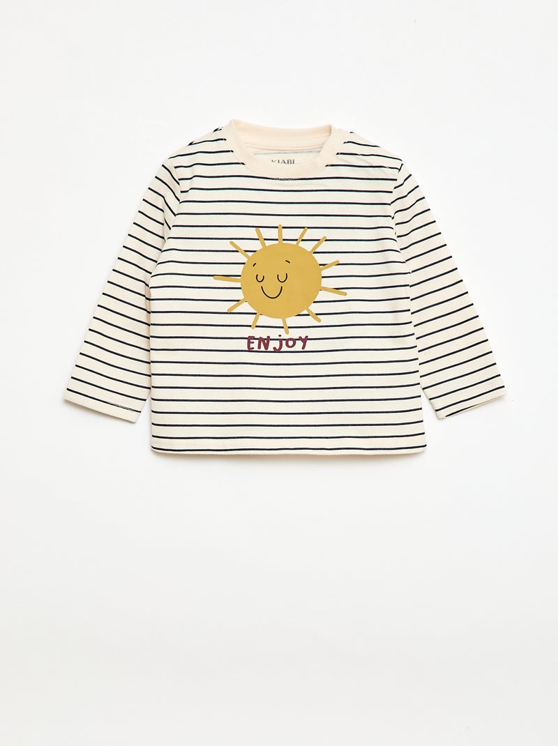 Set met T-shirt + broek - 2-delig Wit - Kiabi