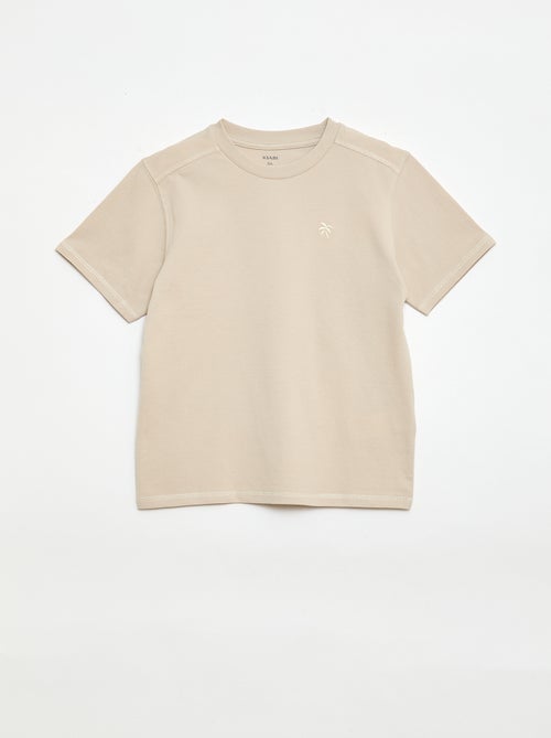 Set met T-shirt en short van katoenpiqué - Kiabi