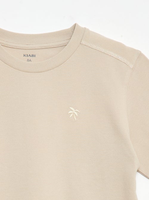 Set met T-shirt en short van katoenpiqué - Kiabi