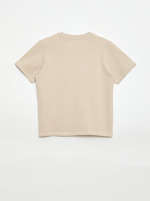 Set met T-shirt en short van katoenpiqué - Kiabi