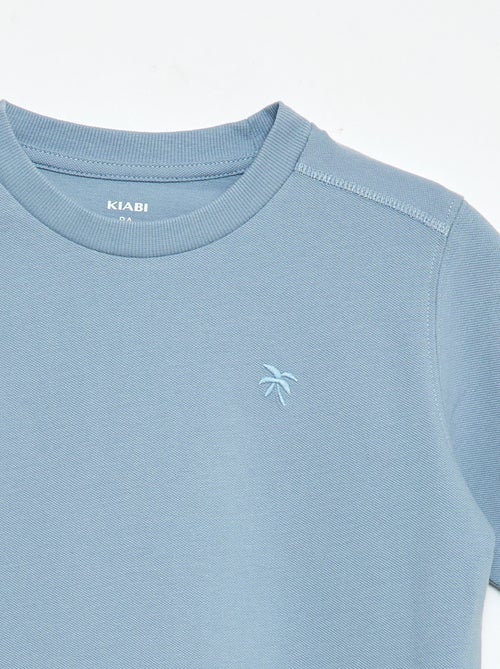 Set met T-shirt en short van katoenpiqué - Kiabi