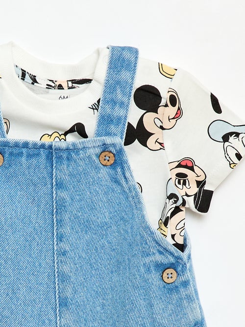 Set met T-shirt en tuinbroek 'Mickey' 'Disney' - 2-delig - Kiabi