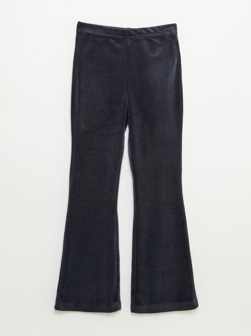 Set met T-shirt + fluwelen broek - 2-delig - Kiabi