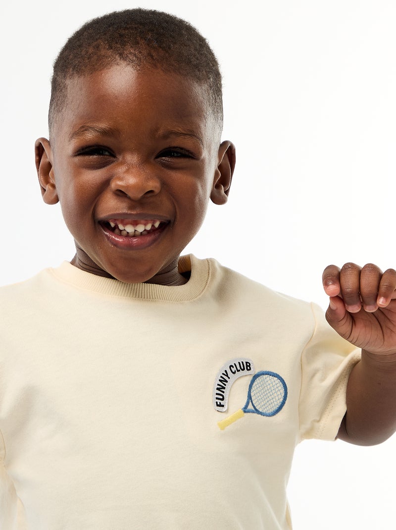 Set met T-shirt + jeansbroek - 2-delig Blauw - Kiabi