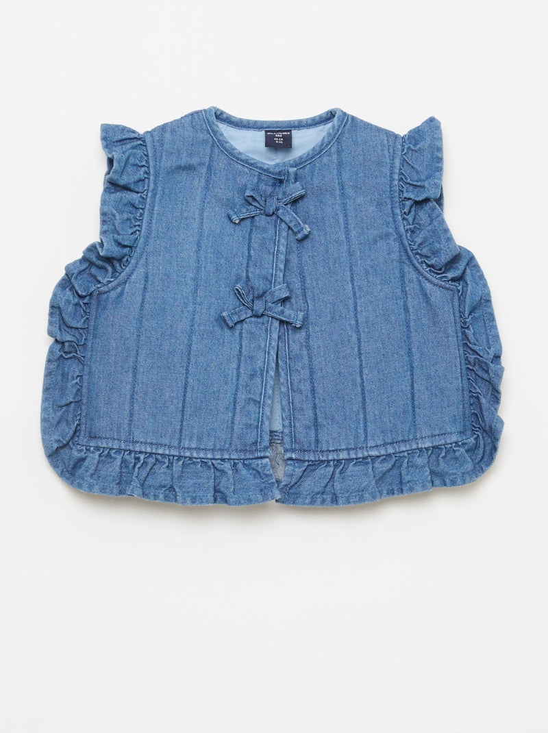 Set met T-shirt + legging + vest - 3-delig Blauw - Kiabi