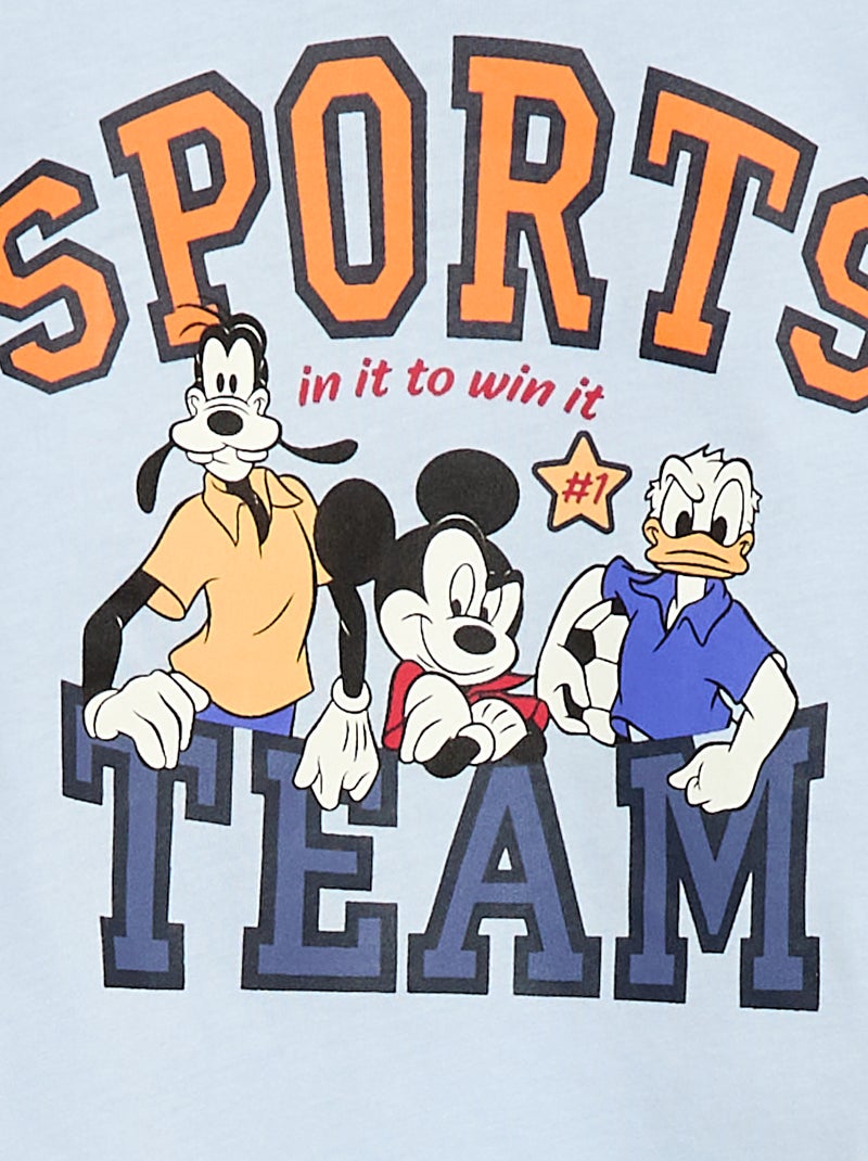 Set met T-shirt + short 'Disney' 'Mickey' - 2-delig Blauw - Kiabi