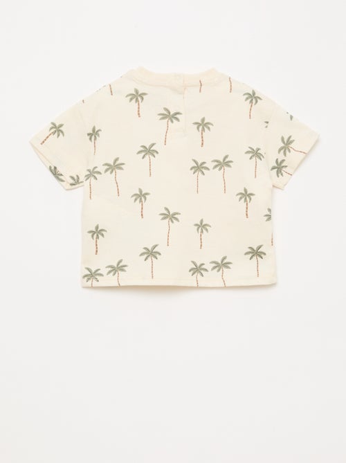 Set met T-shirt + short met motief - 2-delig - Kiabi