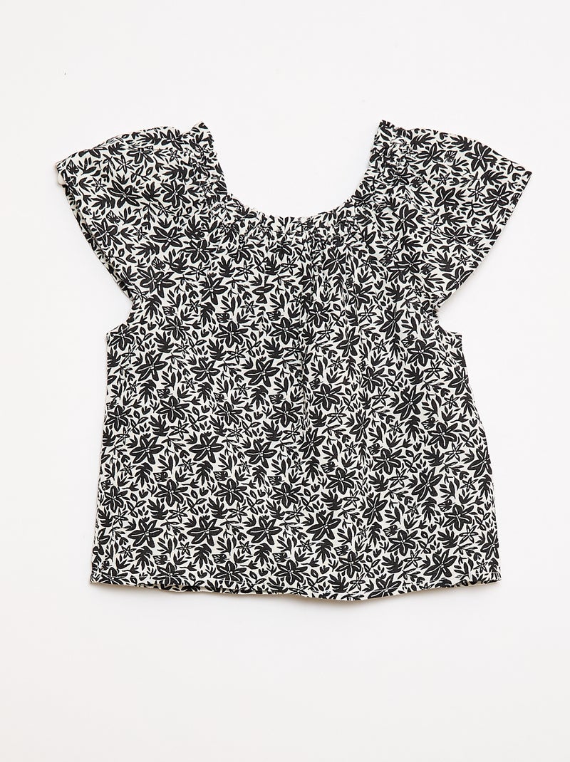 Set met top en canvas rok Zwart - Kiabi