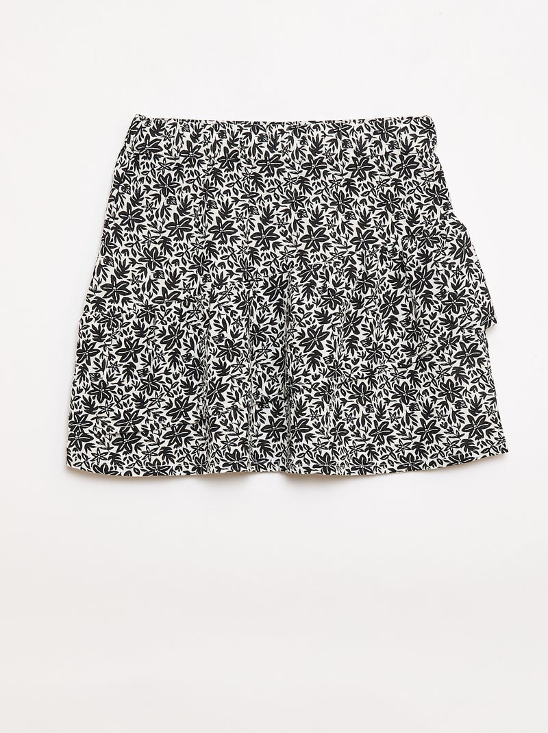Set met top en canvas rok Zwart - Kiabi