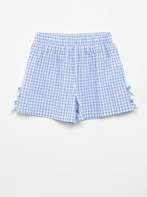 Set met topje en short met Vichyprint - 2-delig - Kiabi
