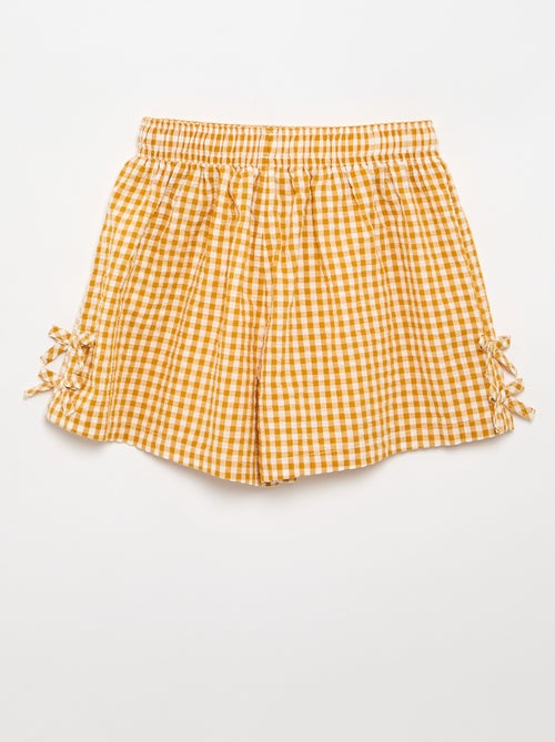 Set met topje en short met Vichyprint - 2-delig - Kiabi