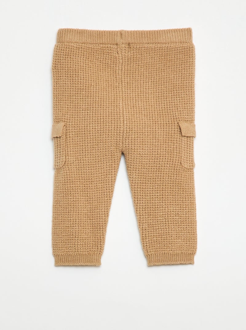 Set met trui + broek van jerseytricot - 2-delig Biege - Kiabi