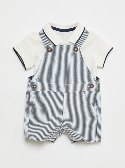 Set met tuinbroek + polo - 2-delig - Kiabi