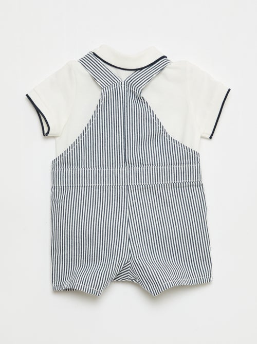 Set met tuinbroek + polo - 2-delig - Kiabi