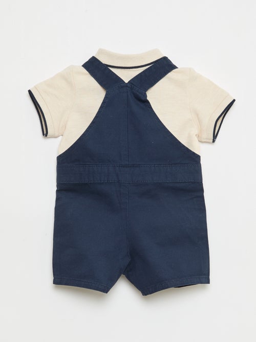 Set met tuinbroek + polo - 2-delig - Kiabi