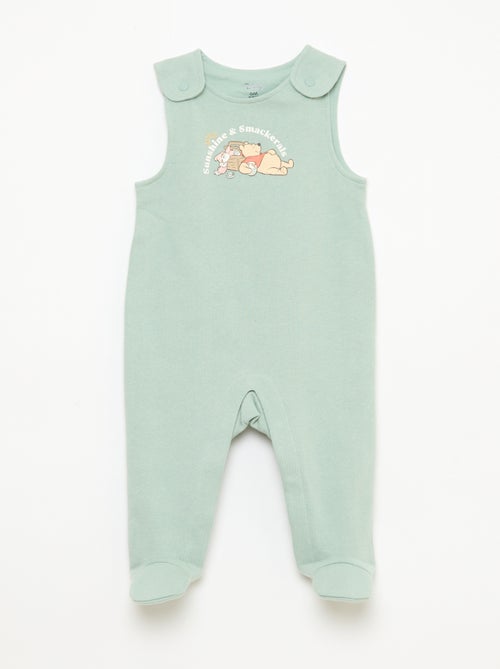 Set met tuinbroek-slaappak + body met lange mouwen 'Disney' - Kiabi