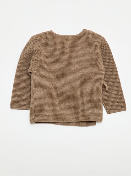 Set met wikkelvest + legging van tricot - 2-delig - Kiabi