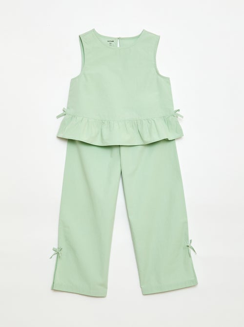 Set mouwloze blouse + pantalon - 2-delig - Kiabi