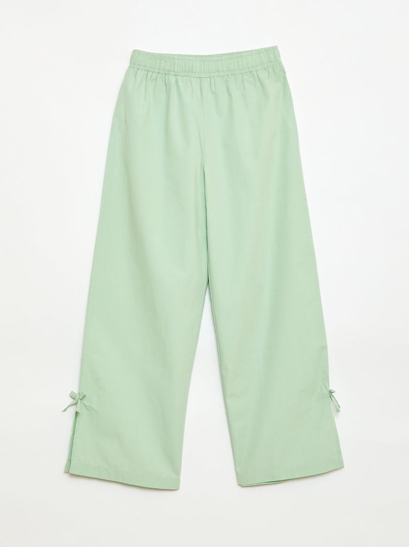 Set mouwloze blouse + pantalon - 2-delig Groen - Kiabi
